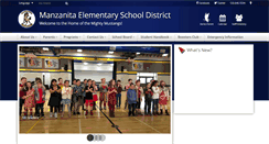 Desktop Screenshot of manzanitaelementaryschool.com